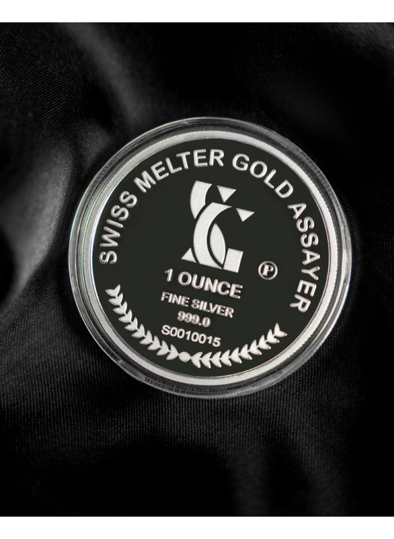 Swiss gold Dubai Silver Coin - 1 oz - Image 2